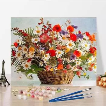 Цифровая картина маслом DIY Картина по номерам Холст Цифры Картина маслом по номерам Картина Украшение дома 40x50cm no frame