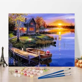 Цифровая картина маслом DIY картина по номерам украшения дома цифры картина маслом холст номера живопись 40x50cm no frame