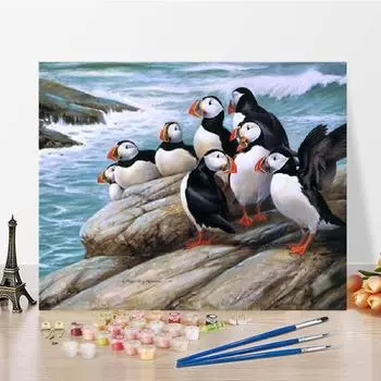 Цифровая картина маслом DIY Картина по номерам Картина по номерам Картина маслом Украшение дома Холст 40x50cm no frame