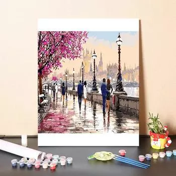 Цифровая картина маслом DIY Картина по номерам Украшение дома Холст Номера Картина по номерам Картина маслом 40x50cm no frame
