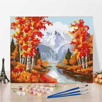 Цифровая картина маслом DIY Картина по номерам Картина маслом на холсте Номера Картина Ручная работа 40x50cm no frame