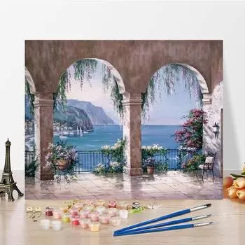 Цифровая картина маслом DIY краска по номерам холст украшения дома цифры картина маслом цифры живопись 40x50cm no frame