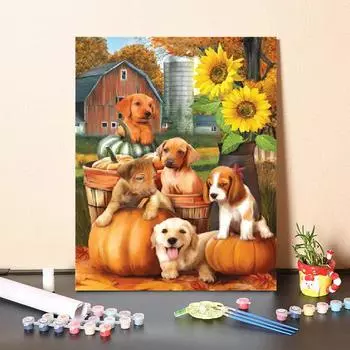 Цифровая картина маслом DIY краска по номерам живопись по номерам картина маслом украшение дома холст 40x50cm no frame