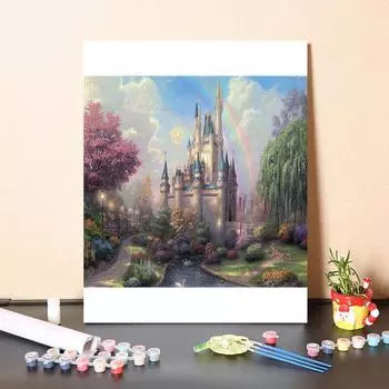 Цифровая картина маслом DIY краска по номерам холст номера картина маслом украшения дома цифры живопись 40x50cm no frame