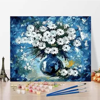 Цифровая картина маслом, холст, цифры, картина, сделай сам, картина по номерам, картина маслом, ручная работа 40x50cm no frame