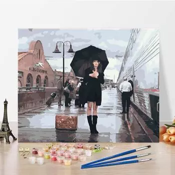 Цифровая картина маслом Холст DIY Картина по номерам Украшение дома Номера Картина маслом Искусство 40x50cm no frame