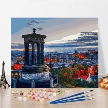 Цифровая картина маслом холст DIY картина по номерам искусство украшения дома цифры картина маслом 40x50cm no frame