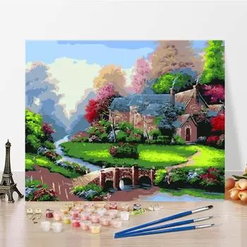 Цифровая картина маслом холст искусство DIY картина по номерам картина маслом украшение дома 40x50cm no frame