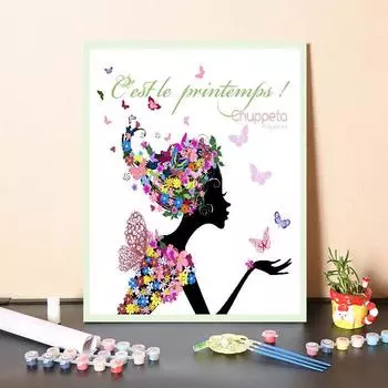 Цифровая картина маслом, холст, номера, живопись по номерам, картина маслом, украшение дома, сделай сам, картина по номерам 40x50cm no frame