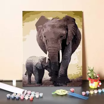 Цифровая картина маслом Искусство украшения дома Холст Номера Картина маслом DIY Картина по номерам 40x50cm no frame