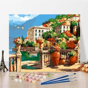 Цифровая картина маслом Искусство украшения дома Номера Картина маслом DIY Картина по номерам Холст 40x50cm no frame