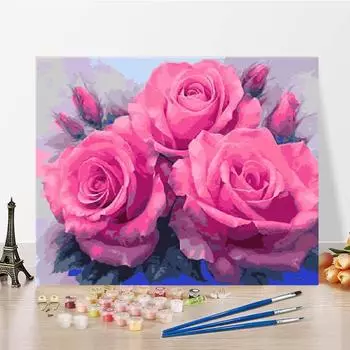 Цифровая картина маслом на холсте Art Numbers Картина маслом Украшение дома DIY Картина по номерам 40x50cm no frame