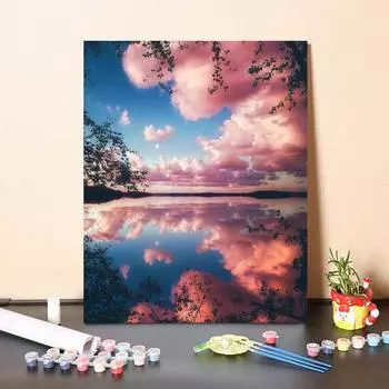 Цифровая картина маслом на холсте Цифровая картина маслом Украшение дома DIY Картина по номерам Картина по номерам 40x50cm no frame