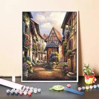 Цифровая картина маслом по номерам Картина DIY Картина по номерам Холст Украшение дома Номера Картина маслом 40x50cm no frame