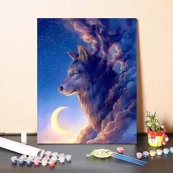 Цифровая картина маслом по номерам Картина DIY Картина по номерам Картина маслом Украшение дома Холст 40x50cm no frame