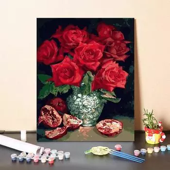 Цифровая картина маслом по номерам Картина маслом Искусство DIY Картина по номерам Украшение дома Холст 40x50cm no frame