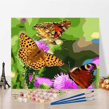 Цифровая картина маслом по номерам Картина маслом Искусство DIY Картина по номерам Холст Украшение дома 40x50cm no frame