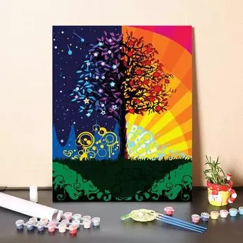 Цифровая картина маслом Ручная работа DIY Картина по номерам Холст Цифры Живопись по номерам Картина маслом 40x50cm no frame