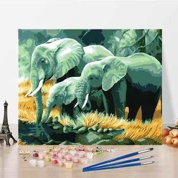 Цифровая картина маслом, ручная работа, холст, цифры, картина, сделай сам, картина по номерам, картина маслом по номерам 40x50cm no frame