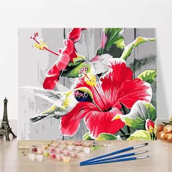 Цифровая картина маслом, ручная работа, номера на холсте, картина по номерам, картина маслом, сделай сам, картина по номерам 40x50cm no frame