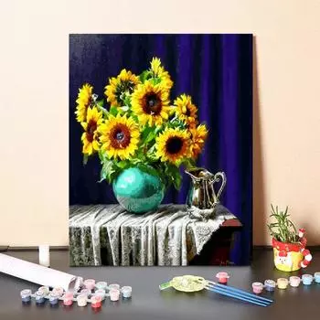Цифровая картина маслом Украшение дома DIY Картина по номерам Искусство Холст Номера Картина маслом 40x50cm no frame