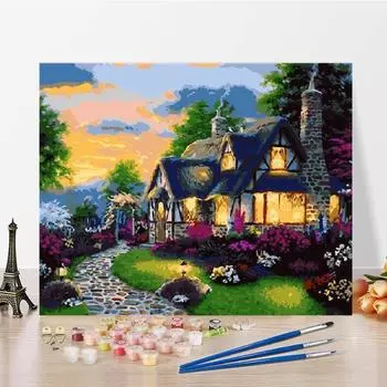 Цифровая картина маслом Украшение дома Холст DIY Картина по номерам Картина маслом по номерам Искусство 40x50cm no frame