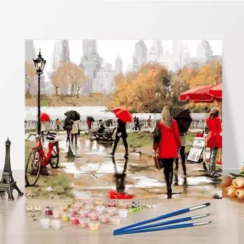 Цифровая картина маслом Украшение дома Холст Искусство DIY Картина по номерам Картина маслом по номерам 40x50cm no frame