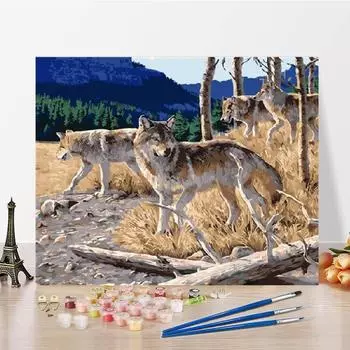 Цифровая картина маслом Украшение дома Холст Номера Картина маслом DIY Картина по номерам Искусство 40x50cm no frame