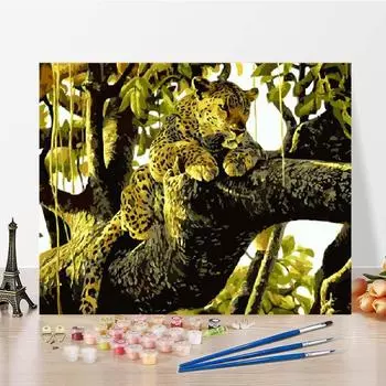 Цифровая картина маслом Украшение дома Художественные цифры Картина маслом Холст DIY Картина по номерам 40x50cm no frame