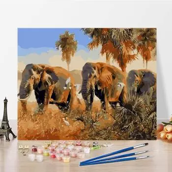 Цифровая картина маслом Украшение дома Искусство Холст DIY Картина по номерам Картина маслом по номерам 40x50cm no frame