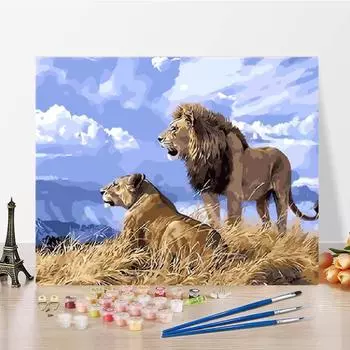 Цифровая картина маслом Украшение дома Номера Картина маслом DIY Картина по номерам Холст Искусство 40x50cm no frame