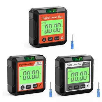 Цифровая линейка 90 градусов, универсальный магнитный тестер угла наклона, измеритель угла наклона