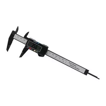 Цифровая линейка штангенциркуль 150 мм/6 дюймов электронный цифровой дисплей штангенциркуль измерительный инструмент штангенциркуль с нониусом пластик 0-150mm