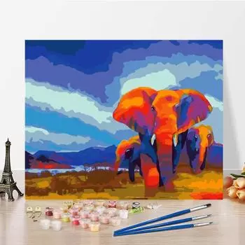 Цифровая масляная живопись Цифровая масляная живопись Домашнее украшение Картина на холсте своими руками Живопись по номерам 40x50cm no frame