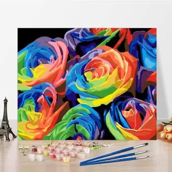 Цифровая масляная живопись DIY Живопись по номерам Живопись по номерам на холсте Живопись по номерам своими руками Живопись по номерам маслом 40x50cm no frame