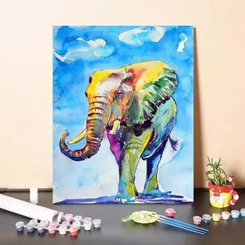 Цифровая масляная живопись на холсте Цифровая масляная живопись DIY краска по номерам Цифровая живопись Украшение дома 40x50cm no frame