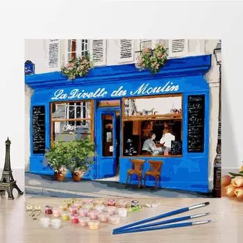 Цифровая масляная живопись Номера Живопись DIY Живопись по номерам Домашнее украшение Номера Масляная живопись Холст 40x50cm no frame