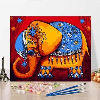 Цифровая масляная живопись по номерам Цифровая масляная живопись DIY Живопись по номерам Домашнее украшение Искусство Холст 40x50cm no frame