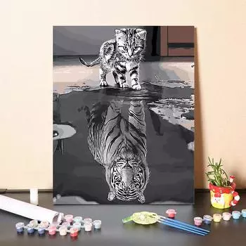 Цифровая масляная живопись по номерам Живопись по номерам Картина маслом по номерам на холсте Украшение дома 40x50cm no frame