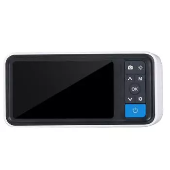 Цифровая отоскопическая камера, эндоскопический инструмент для подбора ушей с 6 светодиодами, 2500 мАч, перезаряжаемый визуальный ухо белый