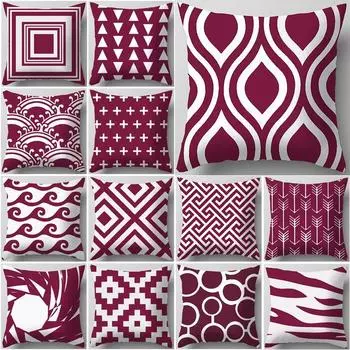 Цифровая печать наволочка для дивана домашний офис подушка для обеденного перерыва наволочка геометрическое украшение личности 40x40cm
