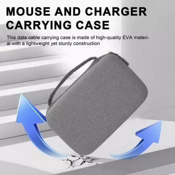 Цифровая сумка для хранения, шнур питания для ноутбука, мышь, органайзер для мобильного телефона, чехол с амортизирующим водонепроницаемым материалом серый