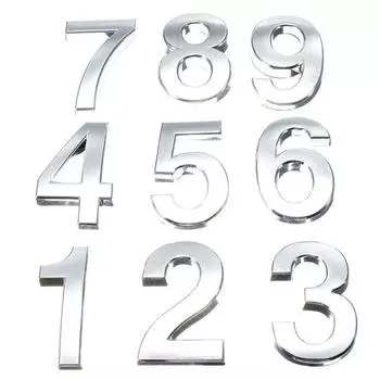Цифровая табличка на дверь, табличка с цифрами ворот от 0 до 9, пластиковая бирка с номером, этикетка для дома в отеле 0