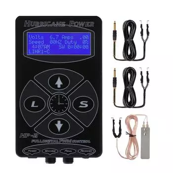 Цифровая тату-машинка Dragonhawk Generic Hurricane, комплект питания для татуировки US PLUG