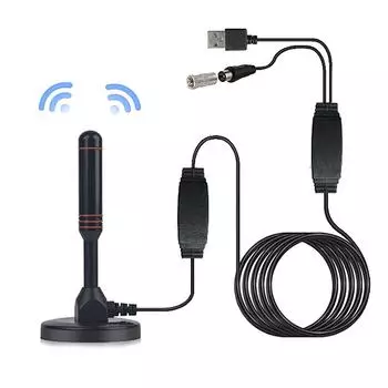 Цифровая телевизионная антенна Dvb-T2 антенна с усилителем внутренняя земная волна автомобильная Dtmb антенна 5 метров ONE SIZE