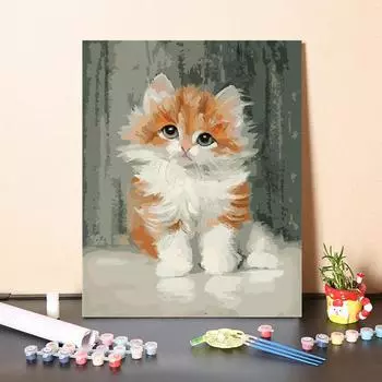 Цифровая живопись маслом DIY живопись по номерам Домашнее украшение Цифры масляная живопись Холст Искусство 40x50cm no frame