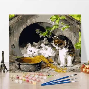 Цифровая живопись маслом Холст Цифры Живопись Домашнее украшение DIY Живопись по номерам Цифры Масляная живопись 40x50cm no frame