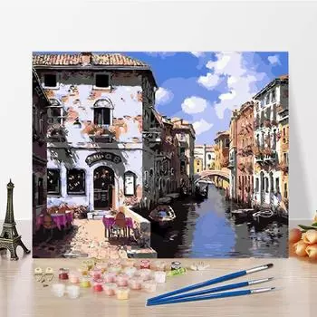 Цифровая живопись маслом Искусство DIY Картина по номерам Холст Украшение дома Номера Картина маслом 40x50cm no frame