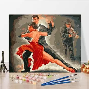 Цифровая живопись маслом Искусство Номера Картина маслом Домашнее украшение DIY Живопись по номерам Холст 40x50cm no frame