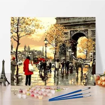 Цифровая живопись маслом Искусство украшения дома DIY Картина по номерам Холст Номера Картина маслом 40x50cm no frame